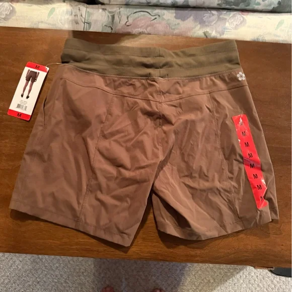 Tuff Athletics Women's Dark Brown Athletic Shorts - Picture 3 of 3